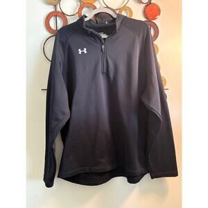 Women’s Under Armour xxl quarter zip black sweatshirt